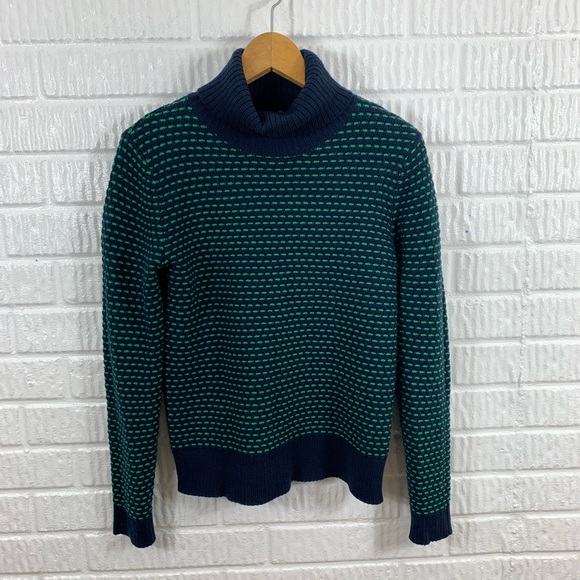J. Crew Factory Sweaters - J. Crew Factory Turtleneck Sweater Navy Green XS